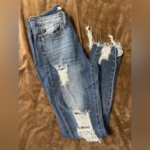 KanCan Distressed Blue Jeans